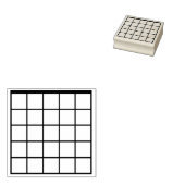 空白の6弦ギターコードボックス ラバースタンプ (押印)