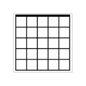 空白の6弦ギターコードボックス ラバースタンプ (インプリント)