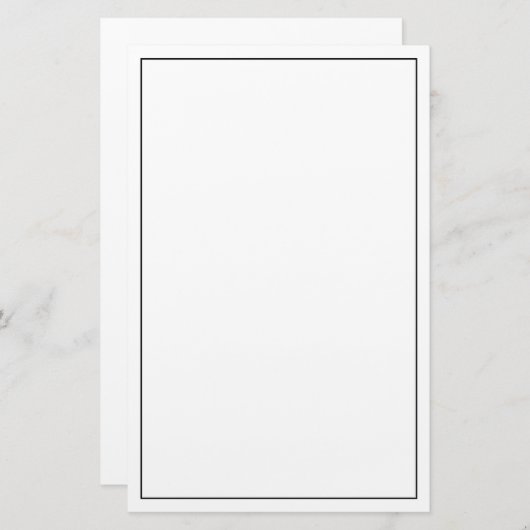 空白の 便箋 (正面/裏面)