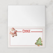 空白のCookieラベルの内容 プレイスカード (外部開封)