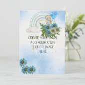 空白のDIYテンプレート「ベアリーウェイト」 招待状 (スタンド正面)