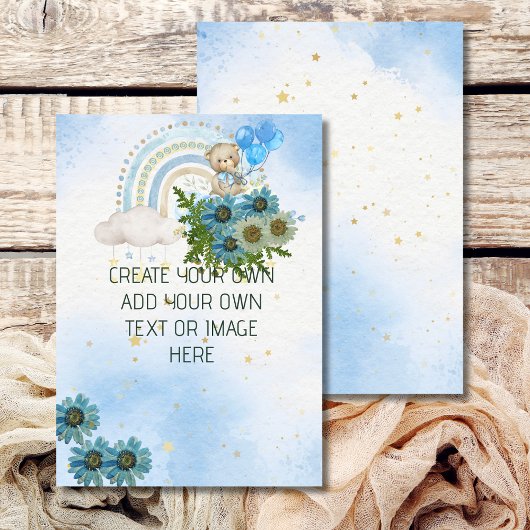 空白のDIYテンプレート「ベアリーウェイト」 招待状