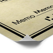 空白のSweepstakes & Awards AGED LOOKのチェック ポスター (角)