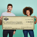 空白のSweepstakes & Awards AGED LOOKのチェック ポスター<br><div class="desc">（アカウント番号の確認がFALSE） 1)ロゴをアップロードする（.PNGファイルを使用する）。 2)文字情報をすべて入力する。3)ポスターサイズとストックを選択。</div>