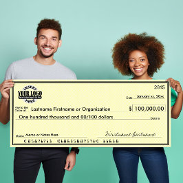 空白のSweepstakes & Awards YELLOWのチェック ポスター