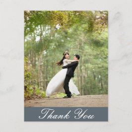 -空白のVertical Custom Wedding Photoありがとう ポストカード