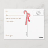 空白を埋めるホリデーキッズ感謝ポストカード ポストカード (裏面)