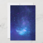 空白アクアブルーセレスチャルギャラクティックセンター写真 招待状 (正面)