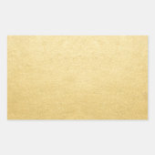 空白テンプレート ゴールド シャイン 任意のテキストまたはロゴを追加 長方形シール (正面)