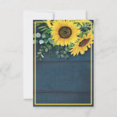 空白予算のカントリーサンフラワーズ ウェディング招待状 招待状 (正面)