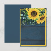 空白予算のカントリーサンフラワーズ ウェディング招待状 招待状 (正面/裏面)