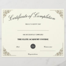 空白名 | 修了証明書カスタムロゴ