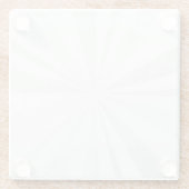 空白 - あなただけのオリジナルを作成 ガラスコースター (裏面)