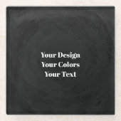 空白 - あなただけのオリジナルを作成 ガラスコースター (正面)