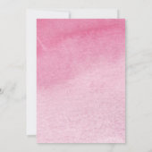 空白 お好きなメッセージを オー・ベイビー・ガール 風船 ユーカリ 招待状 (裏面)