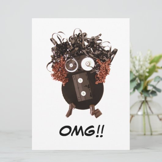 空白 かわいい クール ユーモア OMG アナログメディア (スタンド正面)