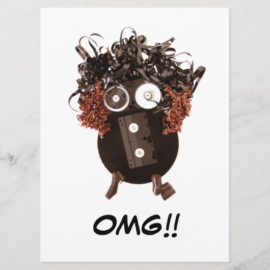 空白 かわいい クール ユーモア OMG アナログメディア (正面)