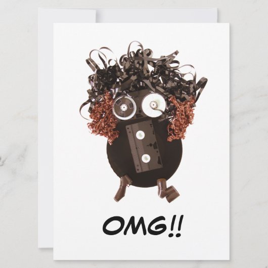 空白 かわいい クール ユーモア OMG アナログメディア (正面)