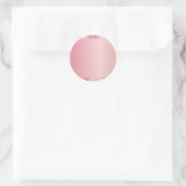 空白 ローズゴールド お名前テキスト ロゴ モノグラム ラウンドシール (バッグ)