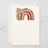 空白 - 追加するあなただけのイメージ テラコッタ ボヘミアンレインボー 招待状 (正面)