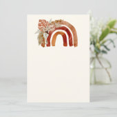 空白 - 追加する自分だけのイメージ テラコッタ ボヘミアンレインボー 招待状 (スタンド正面)