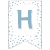 空紙吹雪水色ドット束フラグ バンティングフラッグ (第2の旗)