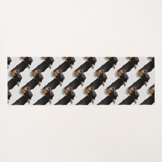 空素晴らしに向かうハゲのワシ ヨガマット (裏面(横))