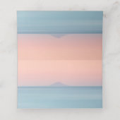 空結婚の夕日の下の海の向こうにある プレイスカード (内部開封)