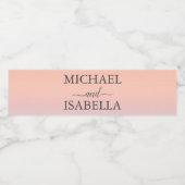 空結婚の夕日の下の海の向こうにある ペットボトルラベル (シングルラベル)