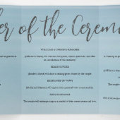 空結婚の夕日の下の海の向こうにある 三つ折りプログラム (内部中)