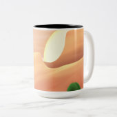 空絵を描と砂漠のビベス ツートーンマグカップ (正面右)