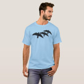 空翔るワタリガラスTシャツ Tシャツ (正面フル)