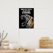 空腹で飢え続ける – タイガー、成功、トレーニング ポスター (キッチン)