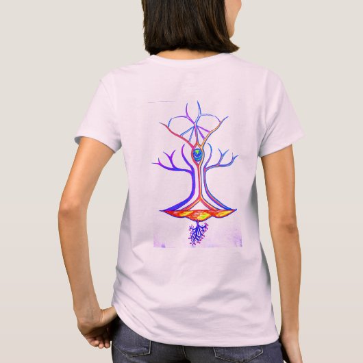 空腹なきのこの絞り染めT Tシャツ (裏面)