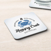 空腹なカニのレストランポスター コースター (左側)