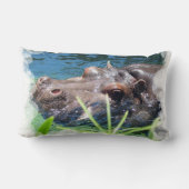 空腹なカバの枕 ランバークッション (裏面)