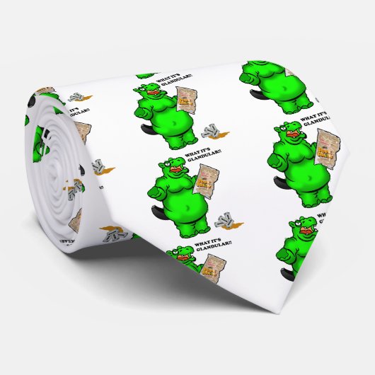 空腹なカバ ネクタイ (ロール)