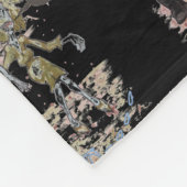 空腹なゾンビ フリースブランケット (角)