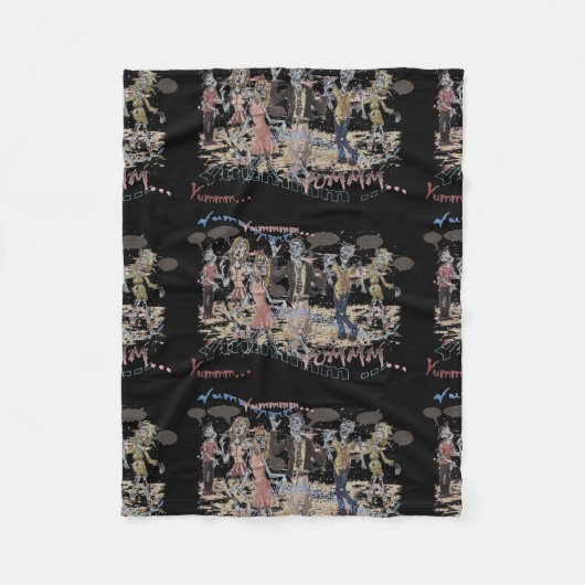 空腹なゾンビ フリースブランケット (正面)