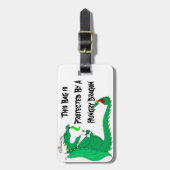 空腹なドラゴン ラゲッジタグ (正面縦)