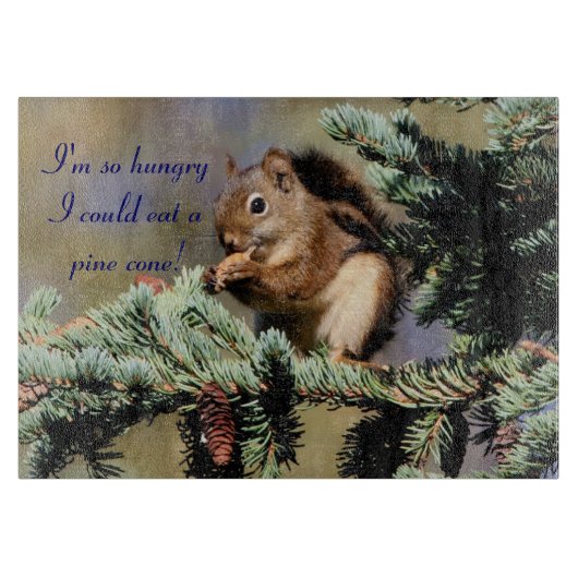 空腹なリスのまな板 カッティングボード (正面)