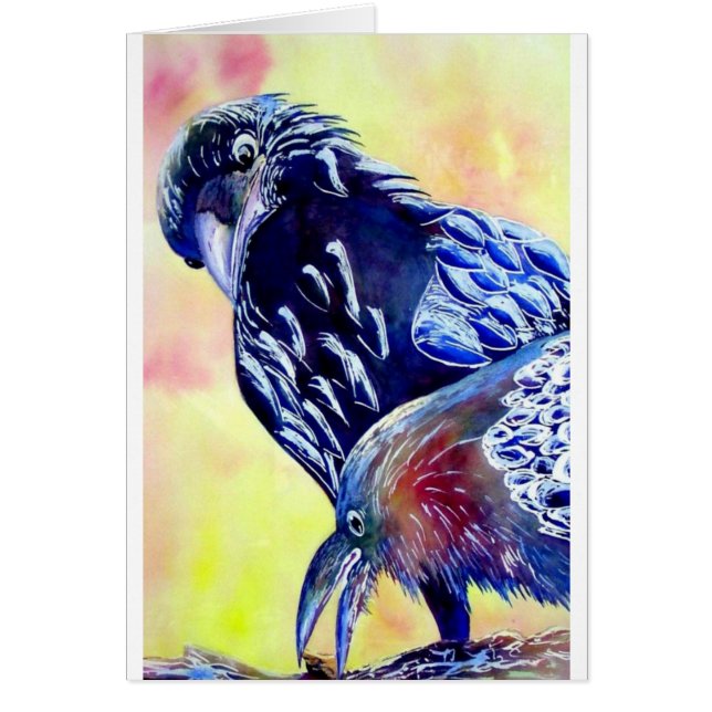 空腹なワタリガラス (正面)