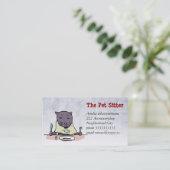 空腹な猫(ペットモデル) 名刺 (スタンド正面)