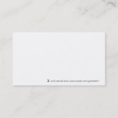 空腹な猫(ペットモデル) 名刺 (裏面)