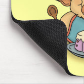 空腹な誕生日のブタのおもしろいなmousepad マウスパッド (コーナー)