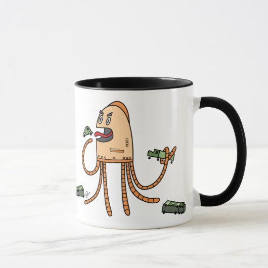 空腹な馬蝿の幼虫-マグ マグカップ (右)