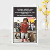 空腹によって行くユダヤ人のバースデー・カード カード (黄色い花)