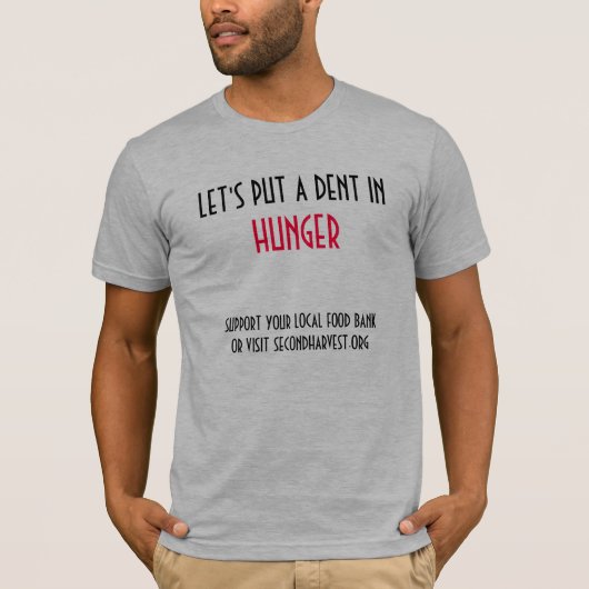 空腹に凹みを置こう Tシャツ (正面)