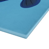 空腹のおもしろいピラニア漫画イラストレーション カッティングボード (角)