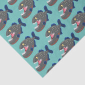 空腹のおもしろいピラニア漫画イラストレーション 薄葉紙 (詳細)